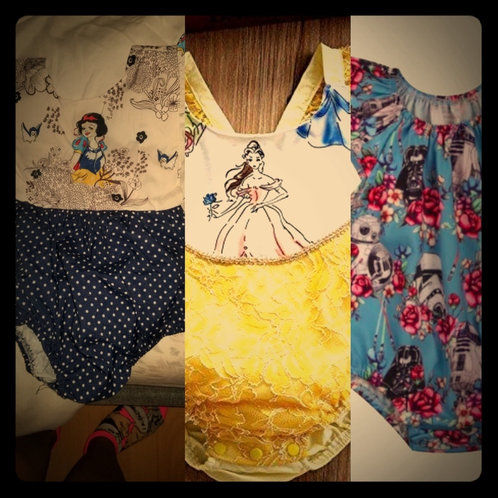 Baby Girl Rompers (Disney Themed) 3 for $33